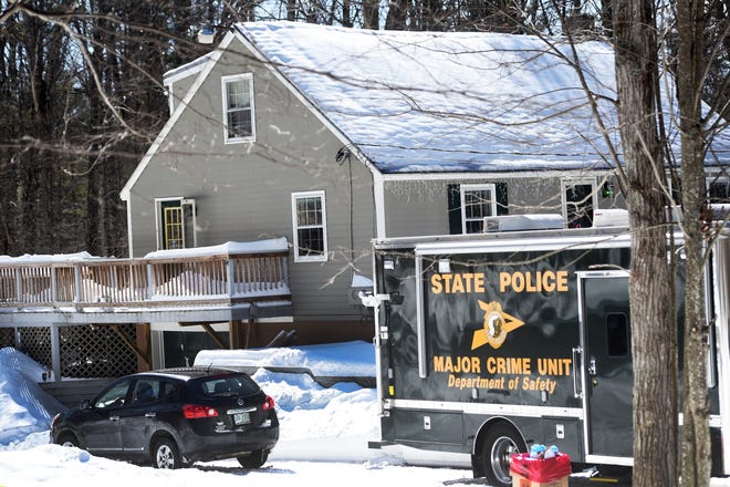 The NH State Police Major Crime Unit was on scene at 27 Oakwood Road in Farmington on March 16. [File photo by Deb Cram/Fosters.com]