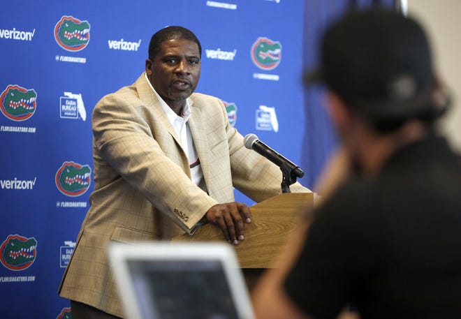 Florida defensive back coach Corey Bell is charged with continuing a tradition in the Gators' secondary. [Brad McClenny / Gatehouse Media]