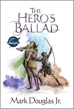 Cover art for 'The Hero's Ballad' by Mark Douglas Jr. was created by Panama City Beach artist Rob Woodrum. [CONTRIBUTED ARTWORK]
