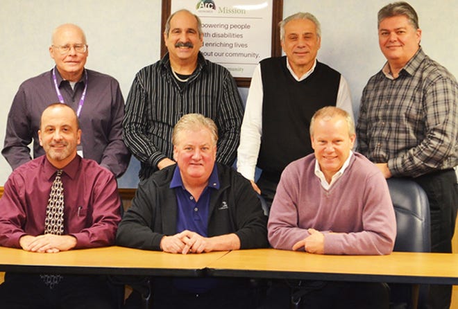 Chris Anderson, front row center, will serve as sponsorship chairperson of the 2017 Arc Herkimer Golf Open. Those on hand from the golf committee to thank Anderson for his leadership, include, front row from left, Tony Visconti, Chris Anderson, Kevin Crosley; back row, from left, Frank Reid, Tony Vennera, David Bonacci and Bob Baber. Missing from photo: Paul Gagliardi and Mike Lamb.

[Photo Submitted]