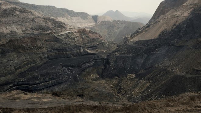 A defunct open-pit coal mine in China’s Shanxi province in 2014.