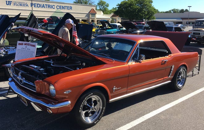 This handsome 1965 Ford Mustang, owned by Ken Byrd, was judged “Best of Show.” (Joe DeSalvo/Florida Times-Union)