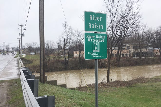 Signs are now being placed around Lenawee County to bring more awareness to the River Raisin. This one can be seen at the bridge over the river on North Main Street in Adrian.