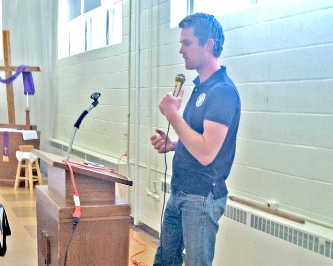 Jeremiah Krepps, was the guest speaker at the March Hillsdale Woman’s Club meeting. [COURTESY PHOTO]