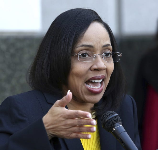 In a press conference on the steps of the Orange County Courthouse, Orange-Osceola State Attorney Aramis Ayala said her office will no longer pursue the death penalty as a sentence in any case brought before the 9th Judicial Circuit of Florida. [AP FILE]