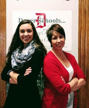 The Zachary Davis Memorial Foundation recently selected Dover High School senior Jessica Sexton as the recipient of a $1,000 scholarship. Pictured: Sexton and Anita Davis of the foundation. PHOTO PROVIDED
