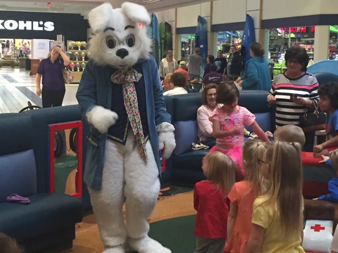 Popular guy



The Easter Bunny made an appearance Tuesday at the New Towne Mall to meet with children during a special event. "Storytime with the Easter Bunny" was made possible by the Dover Public Library with the help of New Towne Mall. Children were able to hear a story read by Dani Gustavich, Children's Librarian at Dover Public Library, create works of art and learn how to roll pretzels, thanks to Ang Spaar of Auntie Anne's. Check out Sunday's Times-Reporter for more about the event.

(TimesReporter.com/Joe Wright)