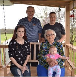 Smith Family

Making up five generations of great-great-grandmother Juanita Smith’s family are Phillip Smith Sr., great-grandfather; Tara Bryant, grandmother; Jeannie Weaver, mother and her daughter, Athena Glover.