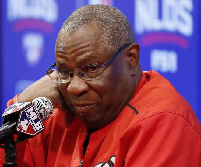 The Nationals' Dusty Baker is one of three minority managers in Major League Baseball. [AP File Photo/Alex Brandon]