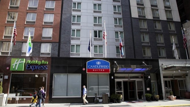 Holiday Inn Express and Candlewood Suites are two of the chains affected by a malware attack.