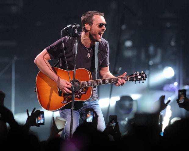 Eric Church, shown in 2014 at what was then Consol Energy Center, returns to the arena on Friday.