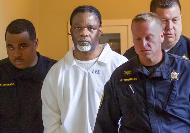 In this Tuesday, April 18, 2017 file photo, Ledell Lee appears in Pulaski County Circuit Court for a hearing in which lawyers argued to stop his execution. Lee was pronounced dead at 11:56 p.m. Thursday. THE ASSOCIATED PRESS