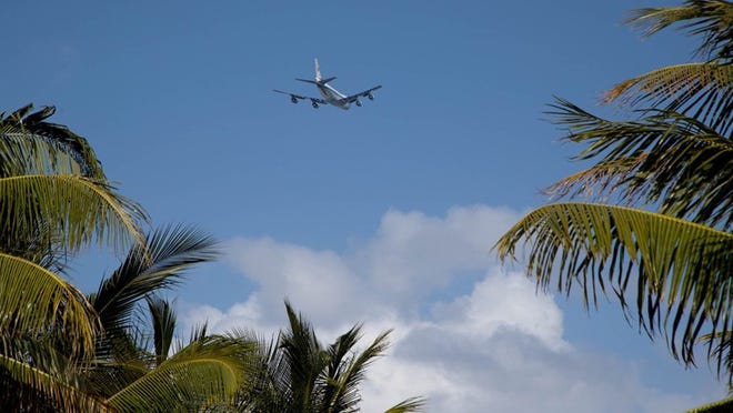 Palm Beach County’s Snowbird One heads back to Washington last Sunday. (Allen Eyestone / Palm Beach Daily News)