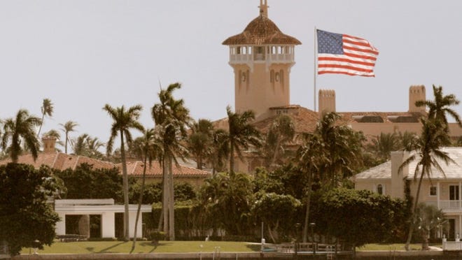 100506 met flag Staff Photo by Alyssa Schukar/The Palm Beach Post 0028158A With story by TBA --Palm Beach-- A 15 by 25 foot American flag hangs over Palm Beach and Donald Trump's Mar-a-Lago. NOT FOR DISTRIBUTION OUTSIDE COX PAPERS. OUT PALM BEACH, BROWARD, MARTIN, ST.LUCIE, INDIAN RIVER AND OKEECHOBEE COUNTIES IN FLORIDA. OUT ORLANDO. OUT TV, OUT MAGAZINES, OUT TABLOIDS, OUT WIDE WORLD, OUT INTERNET USE. NO SALES.