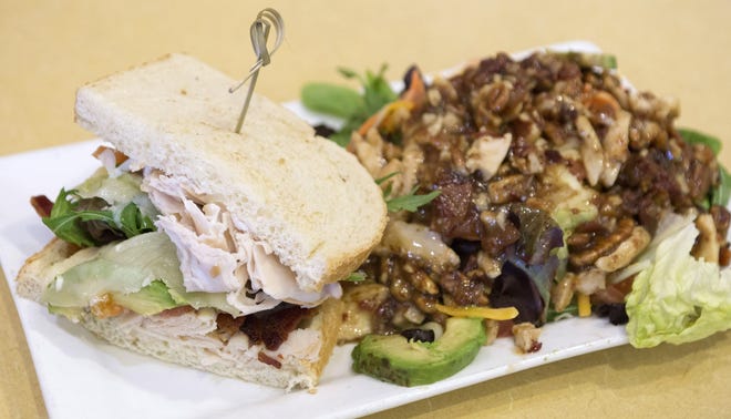 The Monterey club sandwich and the sweet honey pecan salad are two of the most popular lunch choices at First Watch of The Villages. [CINDY DIAN / CORRESPONDENT]