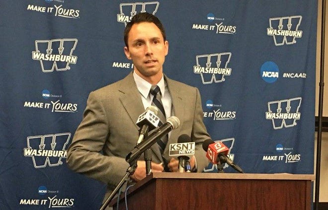 Brett Ballard, Washburn’s new men’s basketball coach, announced Wednesday his first signee, with the Ichabods inking Will McKee from St. James Academy. (2017 file photo/The Capital-Journal)