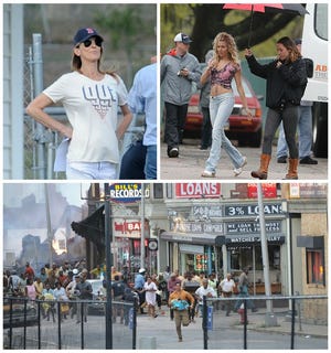 Is Brockton becoming the new Hollywood East? Kathryn Bigelow (top, left), directed part of "Detroit" in Brockton in September 2016, including riot scenes made on Frederick Douglass Avenue (bottom). Now, "The Burning Woman" is being filmed in Brockton this April into May 2017.