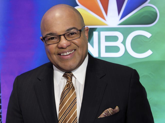 FILE - In this March 2, 2017, file photo, Mike Tirico attends the NBC Universal mid-season press day at the Four Seasons in New York. Tirico is taking the reins from Tom Hammond as a host of NBC's Triple Crown horse racing coverage. (Photo by Charles Sykes/Invision/AP, File)