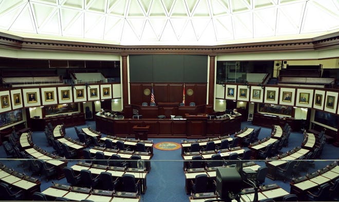The chamber of the Florida House of Representatives. [AP Photo/Steve Cannon]