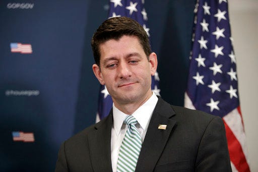 In this April file photo, House Speaker Paul Ryan of Wis. pauses during a news conference on Capitol Hill in Washington to talk about the failed health care bill. From cancer to addiction, doctors and patient groups are warning that the latest Republican health care bill would gut hard-won protections for people with pre-existing medical conditions.