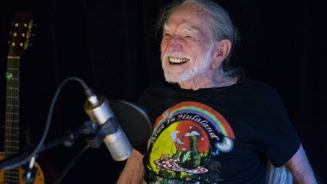 Willie Nelson tapes a piece in the Pedernales Recording Studio for the US premiere of the Irish music series Other Voices on October 3, 2016.