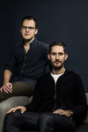 Instagram, founded by Kevin Systrom, right, and Mike Krieger, now has 700 million users and its growth is accelerating.  [THE NEW YORK TIMES / CHRISTIE HEMM KLOK]