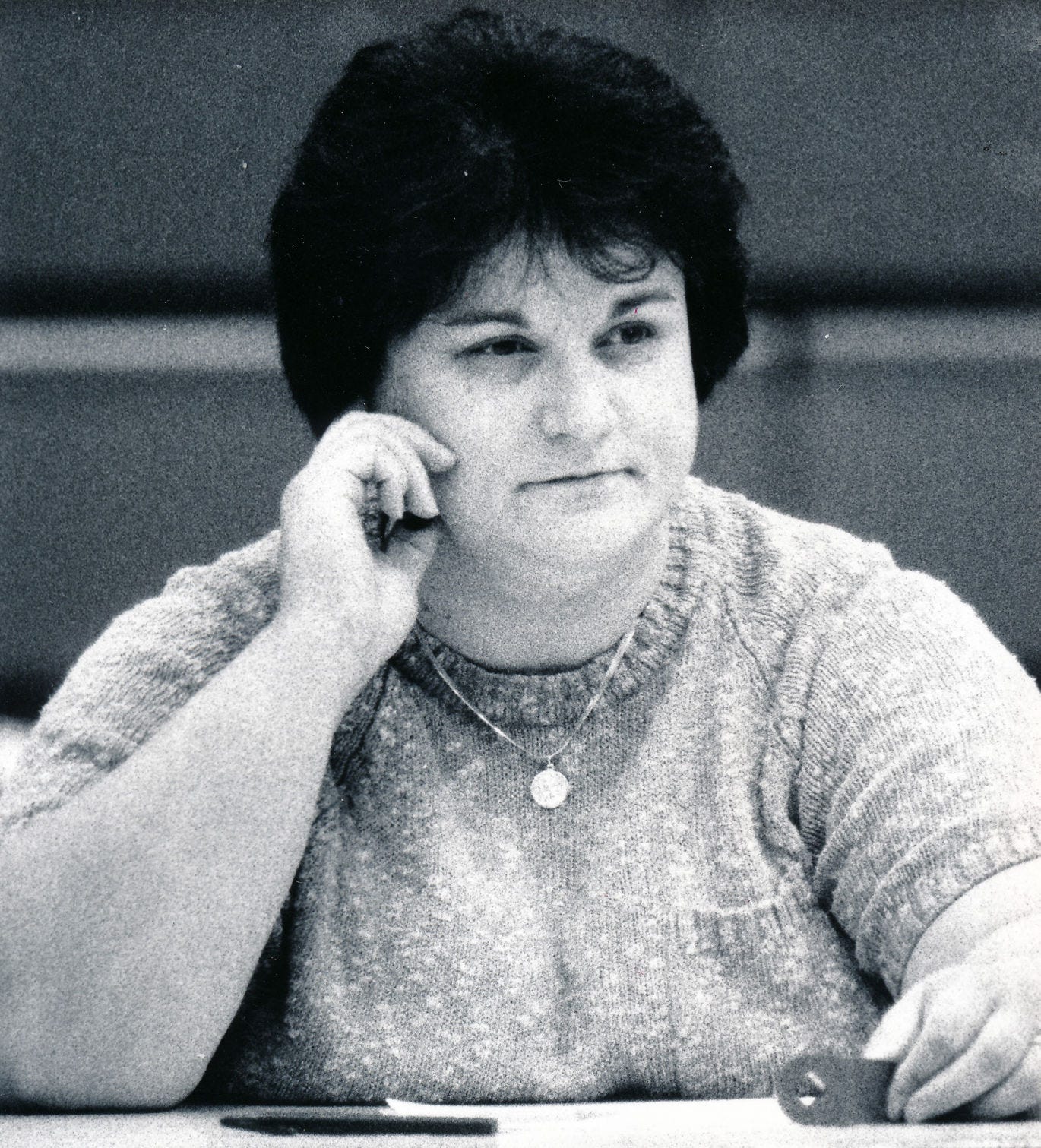 Ambridge boys and girls volleyball coach Donna Pfeifer is pictured in 1990.