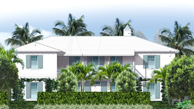 A rendering shows the proposed second-floor addition that was presented to the Architectural Commission on Wednesday for 202 Onondaga Ave. Rendering courtesy of the Town of Palm Beach