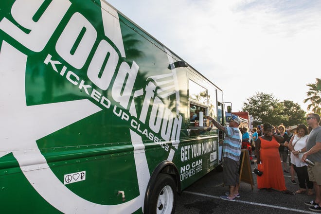 Try gourmet cuisine or dessert from one of the food trucks at Tomoka Brewery, 188 E. Granada Blvd. from 6-9 p.m. Wednesday. For more information, call 386-538-1083. [FILE]