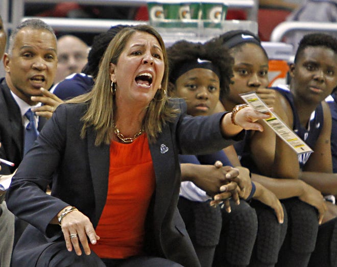 Karen Barefoot has been at Old Dominion for six seasons, but will now come down the coast and take on the UNCW women's basketball team. [Associated Press file photo]