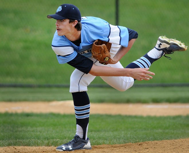 North Penn pitcher Matt Stevenson gets the win and pitches a complete game against William Tennent on Thursday, May 4, 2017.