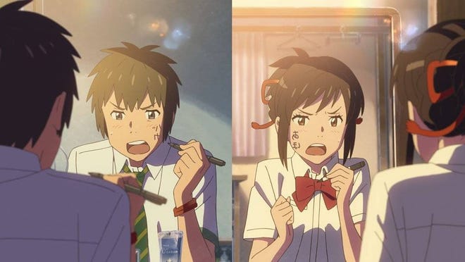 ‘Your Name’ explores the odd dream connection between two Japanese teens. (Photo courtesy of Funimation Films)