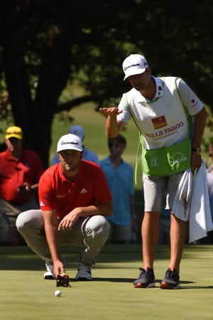 Jon Rahm couldn't quite get the putts to drop down the stretch. [Ken Blevins/StarNews]