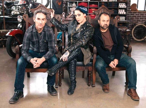 SUBMITTED PHOTO

'American Pickers' cast Mike Wolfe (left), Danielle Colby Cushman and Frank Fritz will film the popular show in Ohio during June.