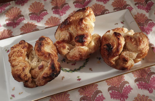 Homemade kouign-amann, a classic pastry from France's Brittany region, makes an elegant breakfast or brunch treat for Mother's Day. [The Providence Journal/Sandor Bodo]