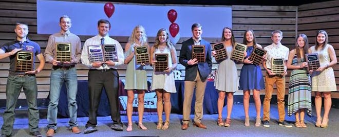 Glen Rose High School's annual sports banquet, which is put on each year by the Glen Rose Athletic Booster Club, honored the Tiger Excellence Award recipients for the 2016-2017 school year Monday night.