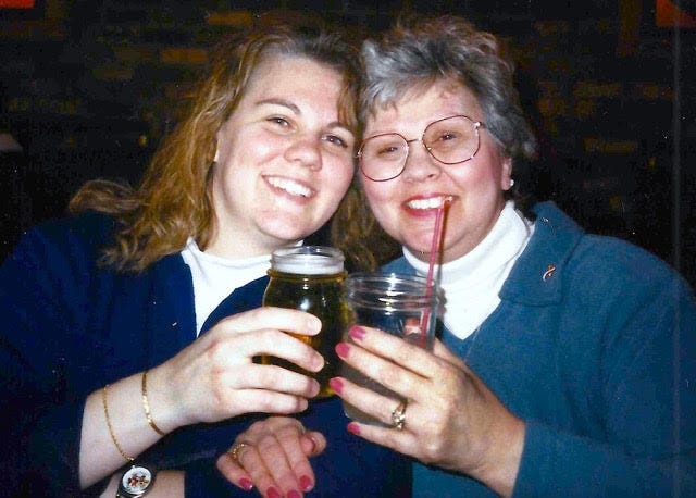 Amy Walsh and her mom, Jeanette Hansen, about two years before her mom passed away. [SPECIAL TO THE SUN]