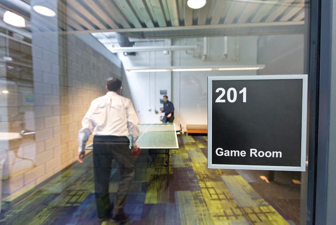 Games are strategic at Rev1; they help staff relax and refresh throughout the day. Not pictured: foosball.
