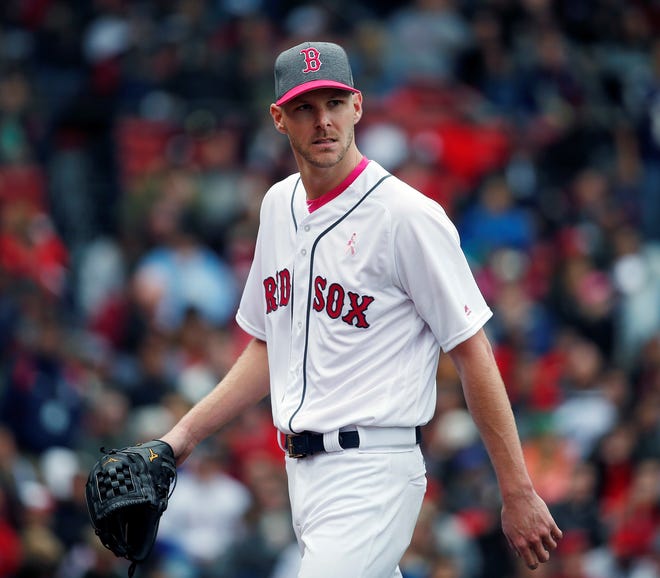 Red Sox pitcher Chris Sale has struck out a league-leading 85 hitters and was dominate once again in the Sox 6-3 win over the Tampa Bay Rays on Saturday. [AP Photo/Michael Dwyer]