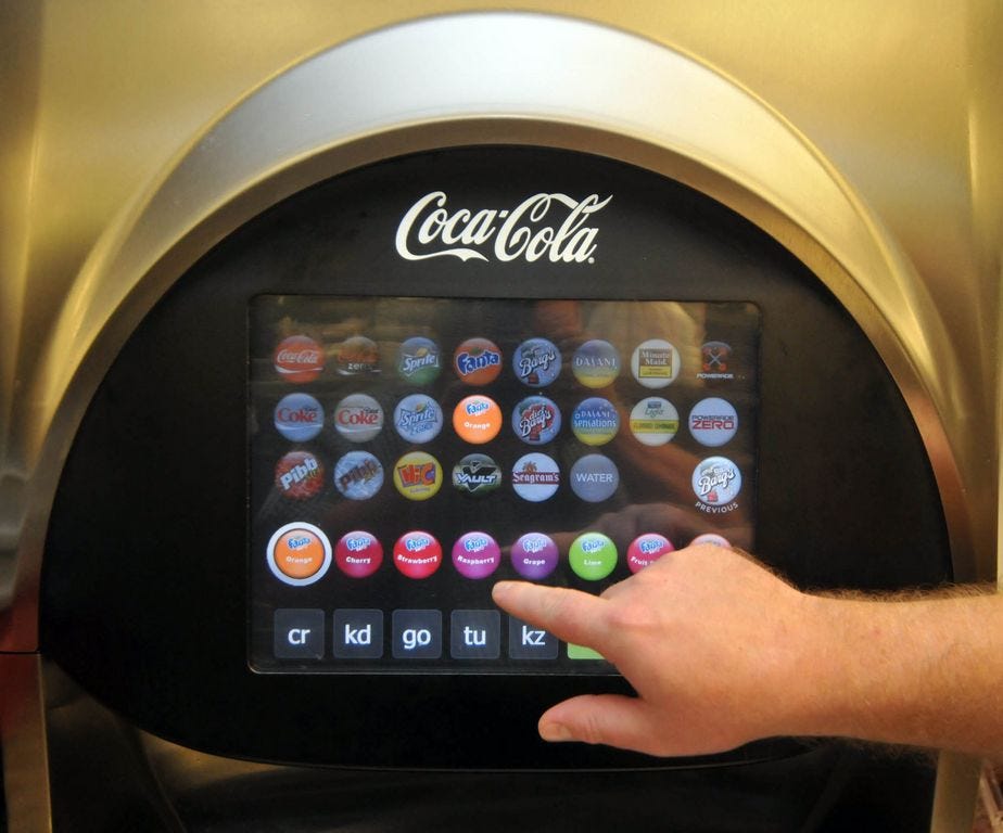 wendy's fountain drink machine