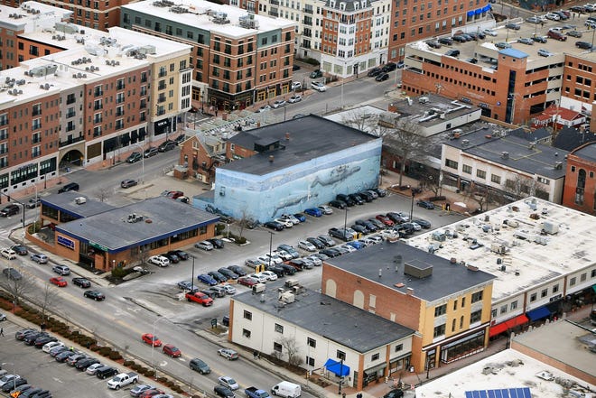 A 2012 proposal to build the city of Portsmouth’s second parking garage at Worth lot was estimated to cost around $11 million. The City Council rejected that idea and the city is now building its new garage off Deer Street at cost that could rise to more than $28 million. [Ioanna Raptis/Seacoastonline]