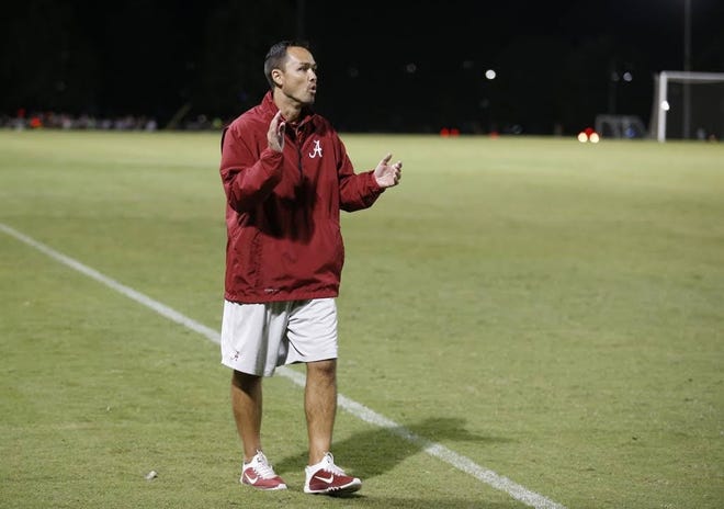 Wes Hart is head coach of the Crimson Tide women's soccer team. [File photo/University of Alabama]