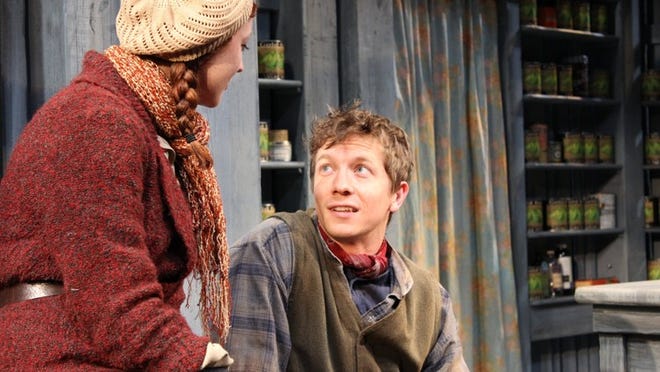 Adelind Horan portrays Helen and Adam Petherbridge plays Billy in Palm Beach Dramaworks’ production of Martin McDonagh’s ‘The Cripple of Inishmaan.’ Photo by Cliff Burgess
