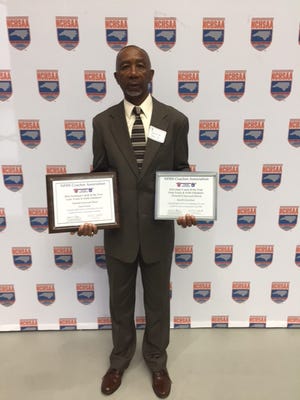 The NCHSAA named Cummings High School's Donnie Davis the Section 3 and state Coach of the Year for track and field. He was honored during a year-end banquet in Chapel Hill earlier this month.