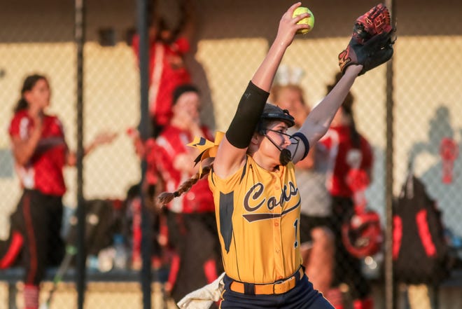 Cape Fear softball hosts Hoke County in the third round of the NCHSAA 4-A state playoffs at Cape Fear High School on Tuesday, May 16, 2017. [Raul F. Rubiera/The Fayetteville Observer]