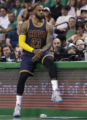 LeBron James' Cleveland Cavaliers have gone 9-0 while beating their opponents by 10 points per game. Few of the NBA playoff games have been nail-biters this year. [Charles Krupa/The Associated Press]