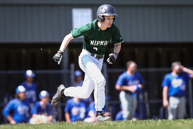 Michael Davidshofer, pictured here earlier this season, and the Nipmuc baseball team defeated Burncoat on Friday. [Daily News and Wicked Local Photo/Dan Holmes]