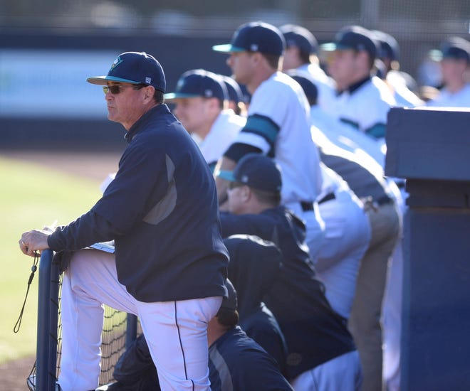 It was a rough start for Mark Scalf and the UNCW baseball team but the Seahawks enter the CAA Tournament at the No. 2 overall seed. [Matt Born/StarNews Photo]