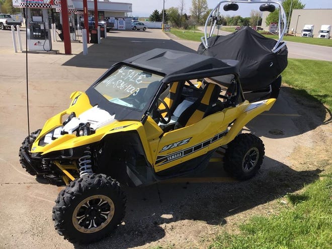 Police from Allegan County Sherrif's Department are looking for this ATV stolen from a gas station in Saugatuck Friday. [Contributed]