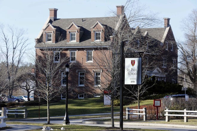 St. Paul's School in Concord, N.H., released a report on Monday, May 22, 2017, detailing sexual misconduct allegations against a dozen men and one woman who worked at the school between 1952 and 1999. [AP Photo/Jim Cole, File]